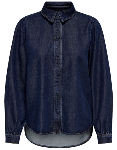 Only - Julie Denim Skjorte - Dark Blue Denim